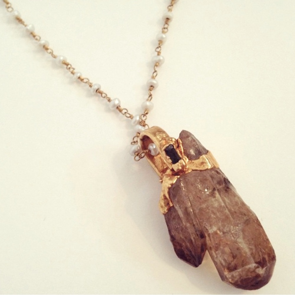 Unique one of a kind gemstone necklace never worn